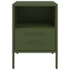 vidaXL Bedside Cabinet Olive Green 36x39x50.5 cm Steel