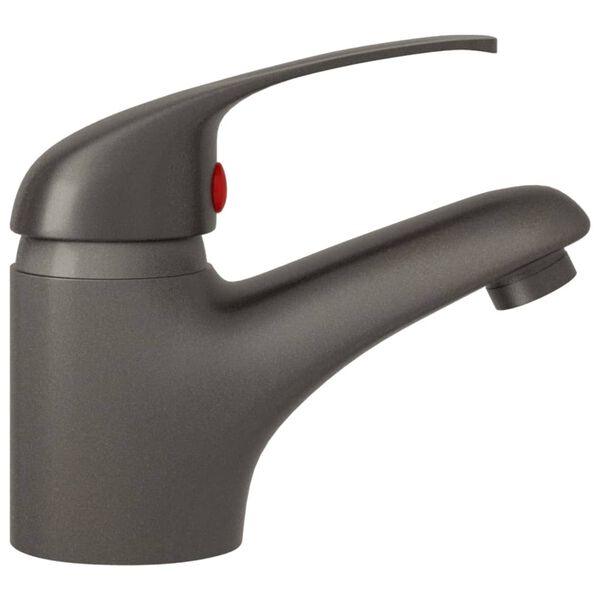 vidaXL Basin Mixer Tap Grey 13x10 cm