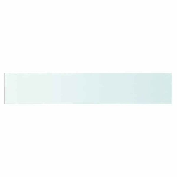 vidaXL Shelves 2 pcs Panel Glass Clear 80x15 cm