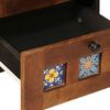 vidaXL Bedside Cabinet 2 pcs Brown 40 x 33 x 46 cm Solid Mango Wood