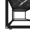 vidaXL TV Cabinet Black Marble 200x40x40.5 cm Tempered Glass