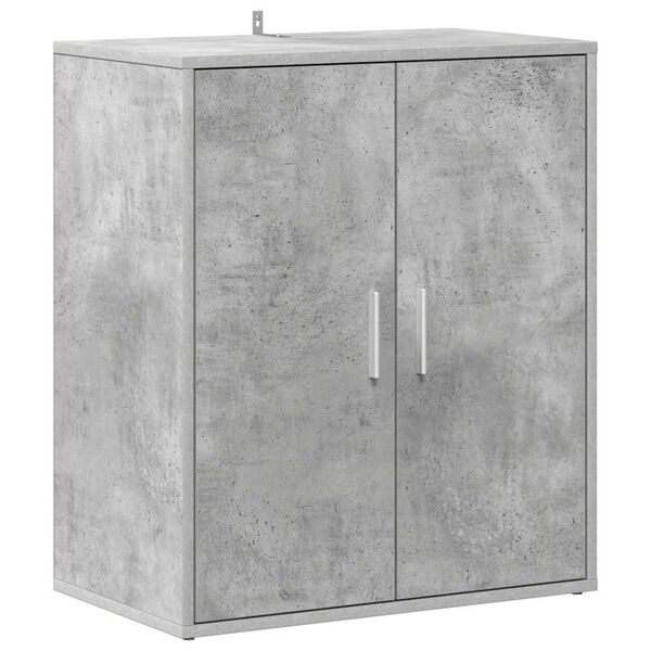 vidaXL Shoe Cabinet Concrete Grey 60x35x70 cm Engineered Wood