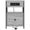 vidaXL Bedside Cabinet with Drawer 2 pcs Grey Sonoma 40 x 31 x 60 cm