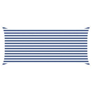 vidaXL Sun Shade Sail Blue and White 4,5 x 2 m 100% Polyester Oxford