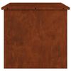 vidaXL Outdoor Storage Box Rusty 55 x 50.5 x 50 cm Steel