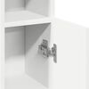 vidaXL Bathroom Cabinet with Roll Holder White 20.5x22x90 cm