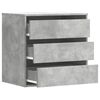 vidaXL Corner Chest of Drawers Concrete Grey 60x41x58 cm Engineered Wood