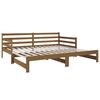 vidaXL Pull-out Day Bed without Mattress Honey Brown 2x(90x190)cm