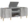 vidaXL Record Cabinet Grey Sonoma 121x38x48 cm Engineered Wood