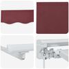 vidaXL Retractable Awning Burgundy 300 x 200 cm Aluminium and Fabric