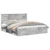 vidaXL Bed Frame Concrete Grey 180 x 200 cm Engineered Wood