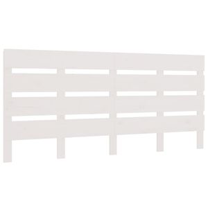 vidaXL Headboard White 140x3x80 cm Solid Wood Pine