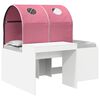 vidaXL Bed with Tunnel 3 pcs White and Pink Engineered Wood
