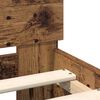 vidaXL Bed Frame with Headboard Solid Oak Wood