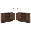 vidaXL Bathroom Furniture Set with Drawer with Shelf 3 pcs Brown Oak