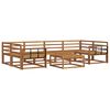 vidaXL Outdoor Sofa Set 7 pcs Natural Solid Acacia Wood