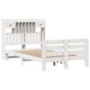 vidaXL Bookcase Bed without Mattress White 135x190 cm Double Solid Wood Pine
