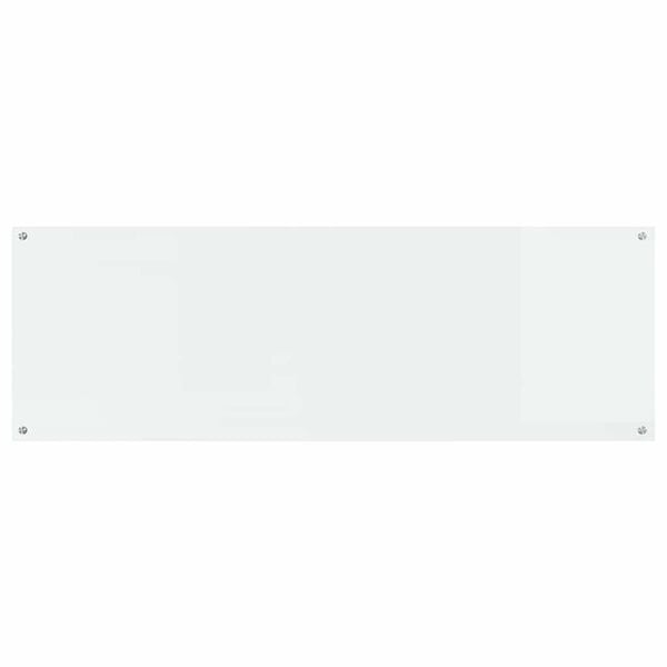 vidaXL Kitchen Backsplash Transparent 120 x 40 cm Tempered Glass