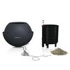 LECHUZA Hanging Planter BOLA Color 23 ALL-IN-ONE Slate