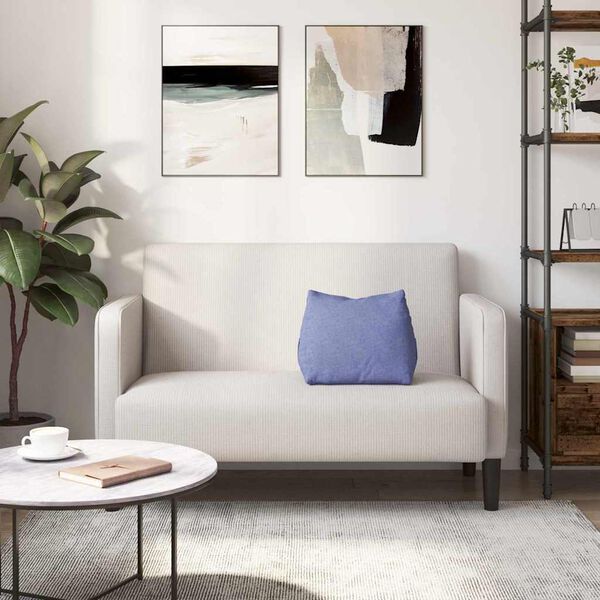 vidaXL Back Pillow Jeans Blue 45 x 20 x 35 cm Fabric