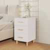 vidaXL Bedside Cabinet White 40x40x66 cm Engineered Wood