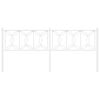 vidaXL Metal Replace Headboard White 200 cm
