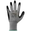 vidaXL Work Gloves 12 pcs Grey and Black 11 / XXL Polyester