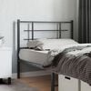 vidaXL Metal Replace Headboard Black 107 cm