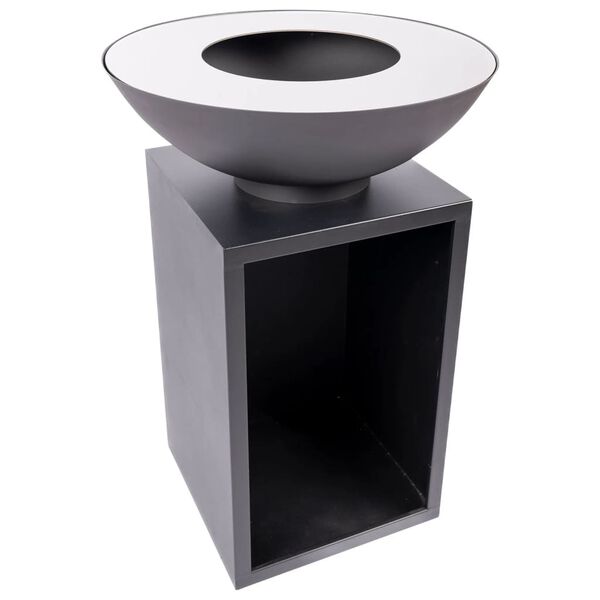 RedFire Garden Barbecue with Wood Storage Onyx 60 cm Black