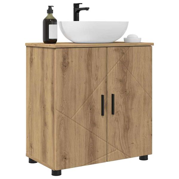 vidaXL Bathroom Cabinet with Storage Artisan Oak 61 x 35 x 64 cm