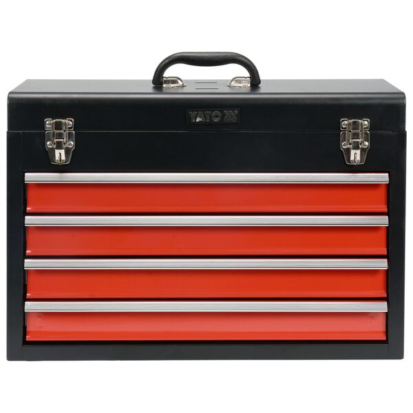 YATO Tool Box with 4 Drawers 52x21.8x36 cm
