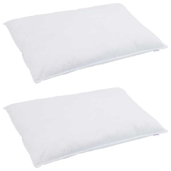vidaXL Pillow with Pillow 2 pcs White 40 x 80 cm Cotton
