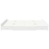 vidaXL Storage Bed Frame White 200 x 200 cm Engineered Wood