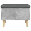 vidaXL Storage Bench Concrete Grey 62x42x46 cm Engineered Wood