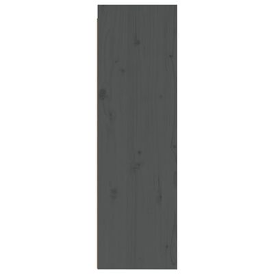 vidaXL Wall Cabinets 2 pcs Grey 30x30x100 cm Solid Pinewood