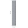 vidaXL Runner Rug BCF Grey 60x500 cm