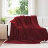 vidaXL Throw Blanket Bordeaux Red 220 x 240 cm Fleece
