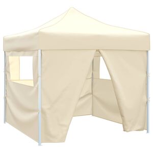 vidaXL Party Tent Folding Cream 291 x 291 x 315 cm Oxford Fabric