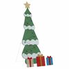vidaXL Lighted Christmas Tree with 3 Gift Boxes 2D Warm White 180 cm