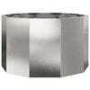 vidaXL Planter Silver 60 x 60 x 35 cm Stainless Steel