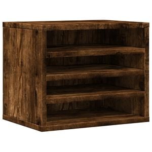 vidaXL Desk Organiser Smoked Oak 36x26x29.5 cm Engineered wood