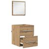 vidaXL Bathroom Furniture Set with Drawer Brown 41 x 38.5 x 48 cm