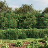 vidaXL Wire Mesh Fence with Flange Green 1.6x10 m