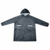 vidaXL Blanket Hoodie Navy Blue L Fleece and Flannel