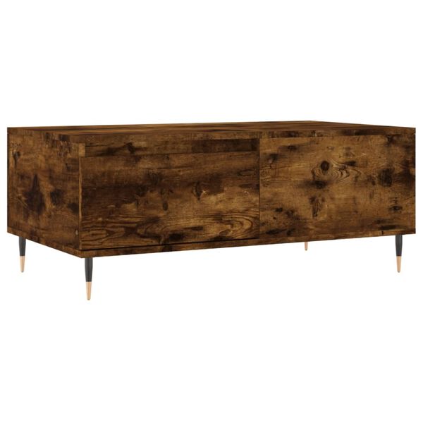 vidaXL Coffee Table Smoked Oak 90x50x36.5 cm Engineered Wood
