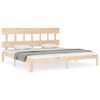 vidaXL Bed Frame without Mattress Super King Size Solid Wood Pine