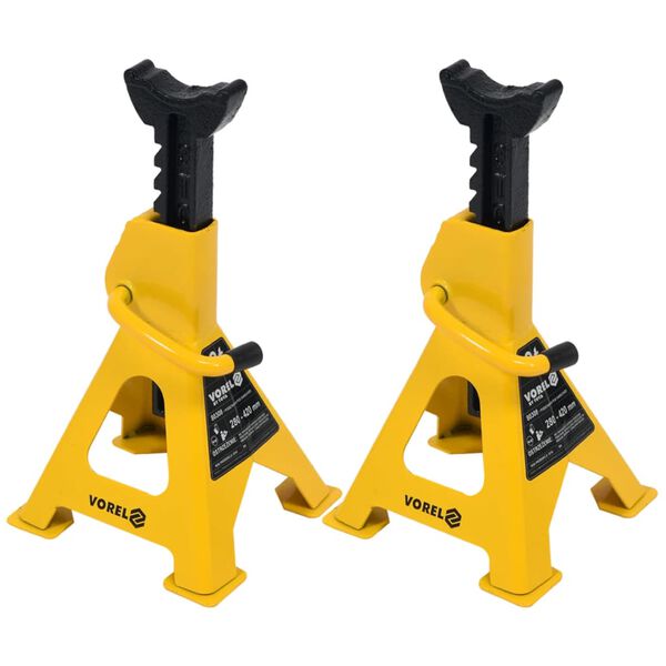 VOREL Jack Stands 2 pcs 3 Tonne 80308