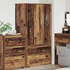vidaXL Cabinet with Drawer Old Wood 79.5 x 49 x 156 cm Engineered Wood