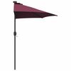 vidaXL Garden Parasol Bordeaux red 294 x 150 x 223 cm Fabric