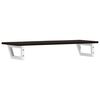 vidaXL Basin Shelf Wall Mounted Steel and Solid Wood Oak